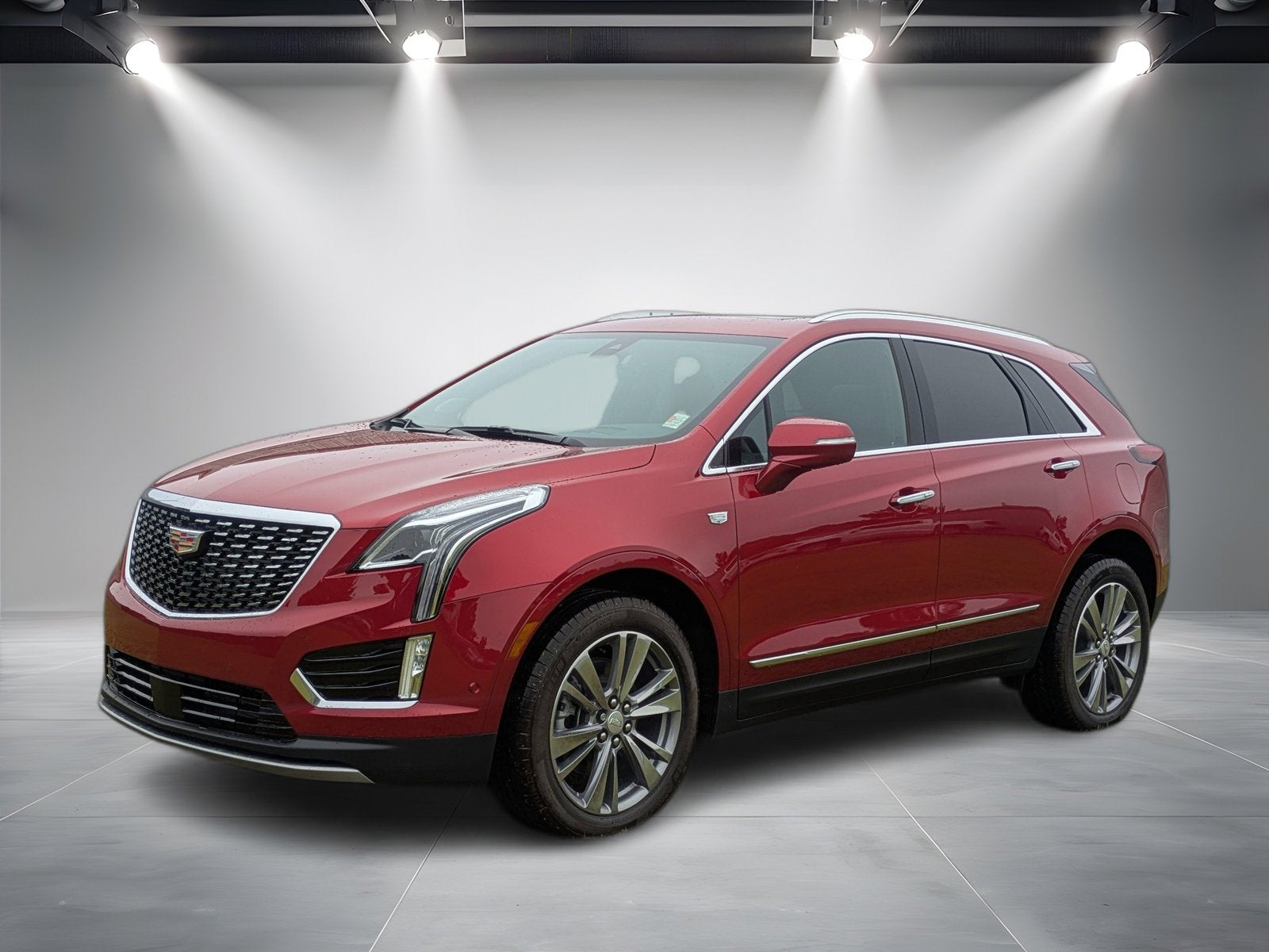 2026 Cadillac XT5 Premium Luxury in Radiant Red Tintcoat — front three-quarter view